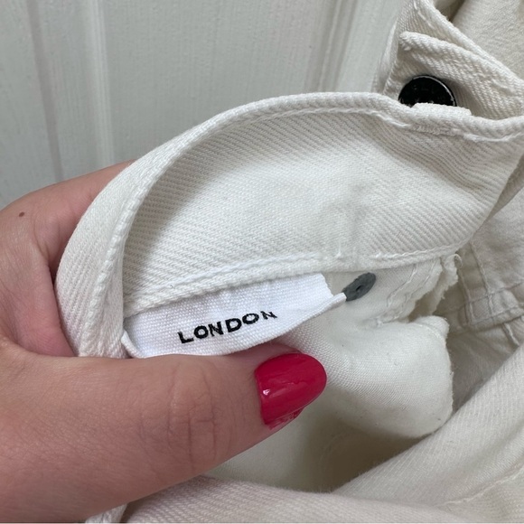 SLVRLAKE London white high rise straight leg jeans white 26 - Picture 9 of 9